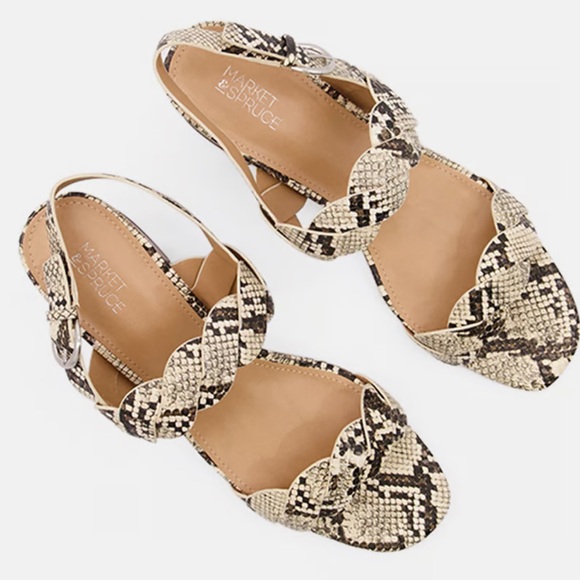 Market And Spruce women Color Snake  twisted adjustable buckle... Size 6.5 - Picture 2 of 8